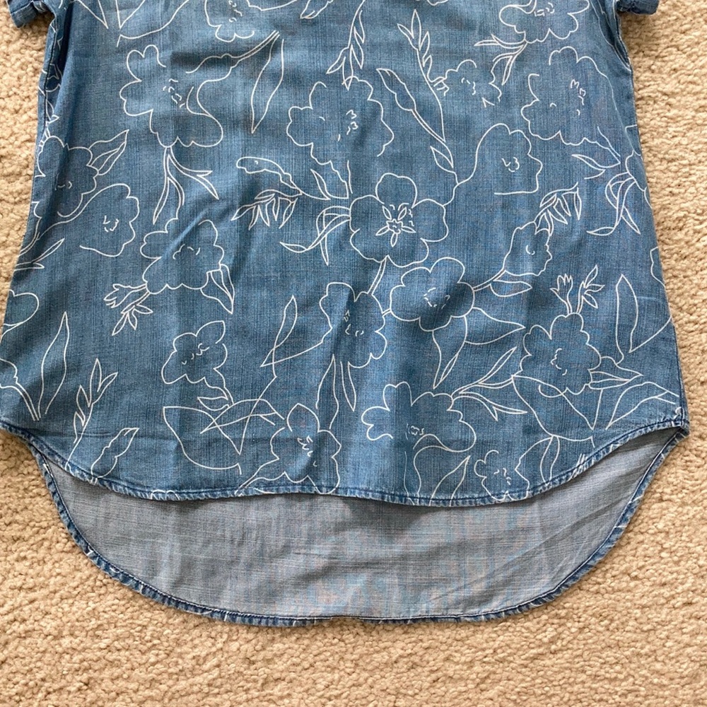 Cloth & Stone Short Sleeve Popover Top - Picture 4 of 5